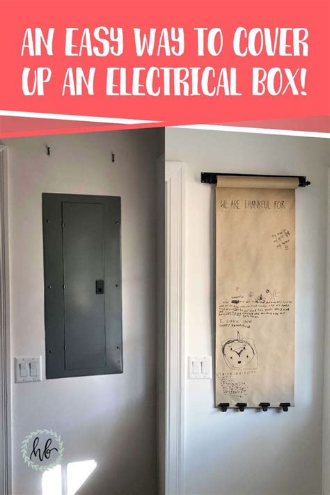 how to cover a non active electric box|electrical cabinet covering ideas.